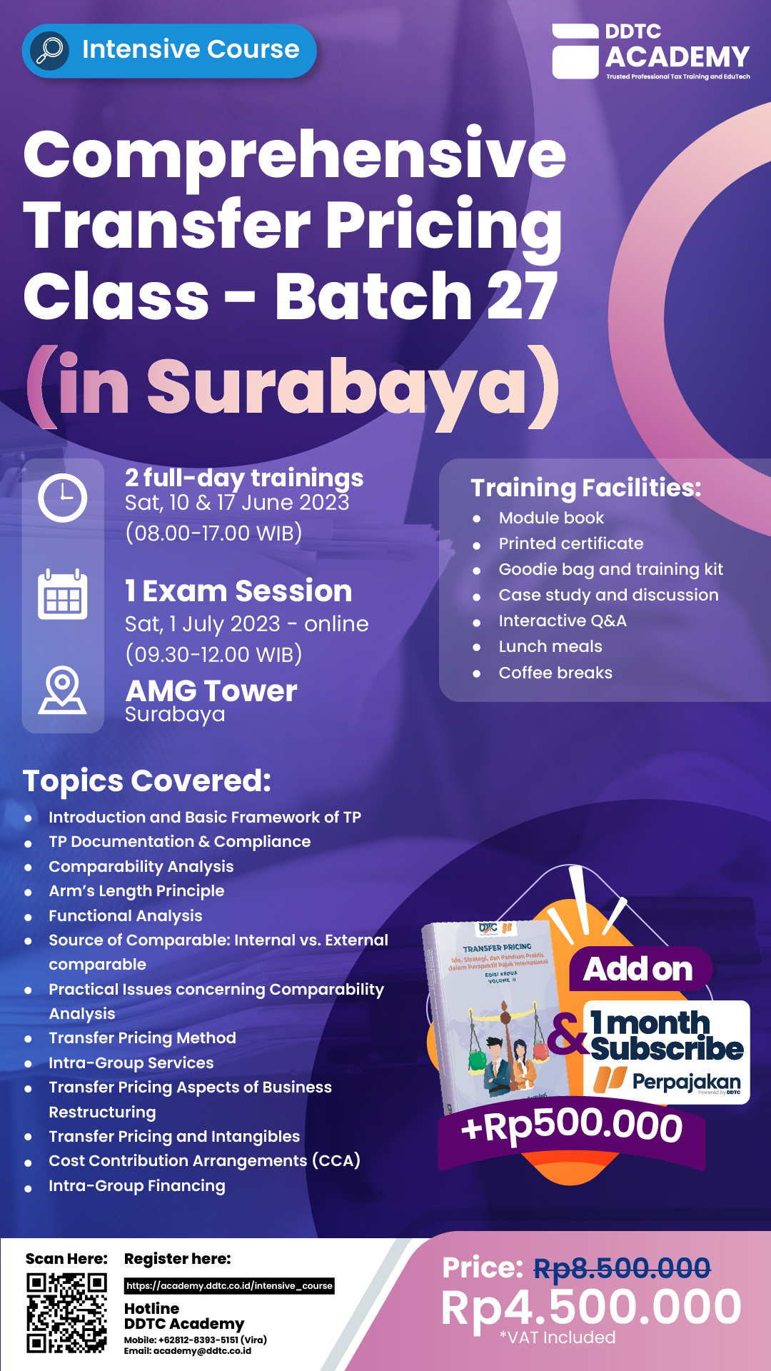 Intensive Course - Comprehensive Transfer Pricing Batch 27 (in Surabaya ...