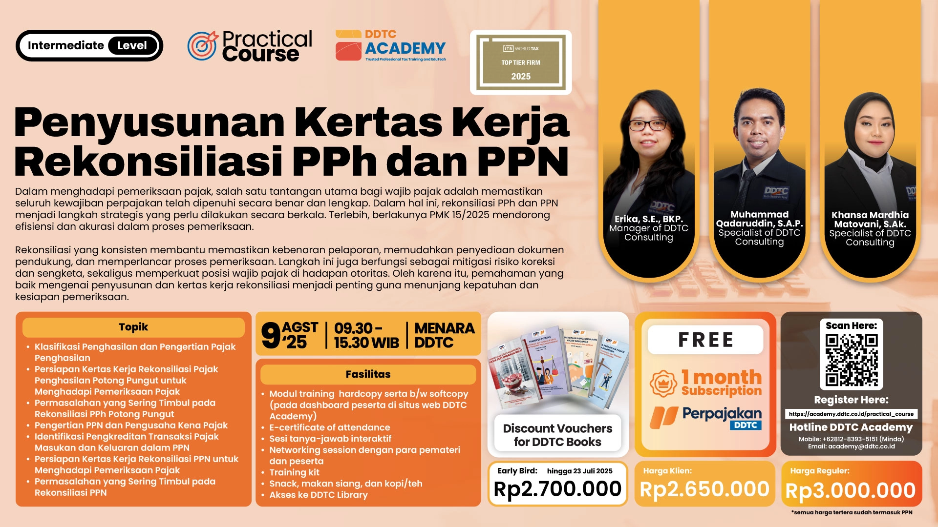 Practical Course - Penyusunan Kertas Kerja Rekonsiliasi PPh dan PPN