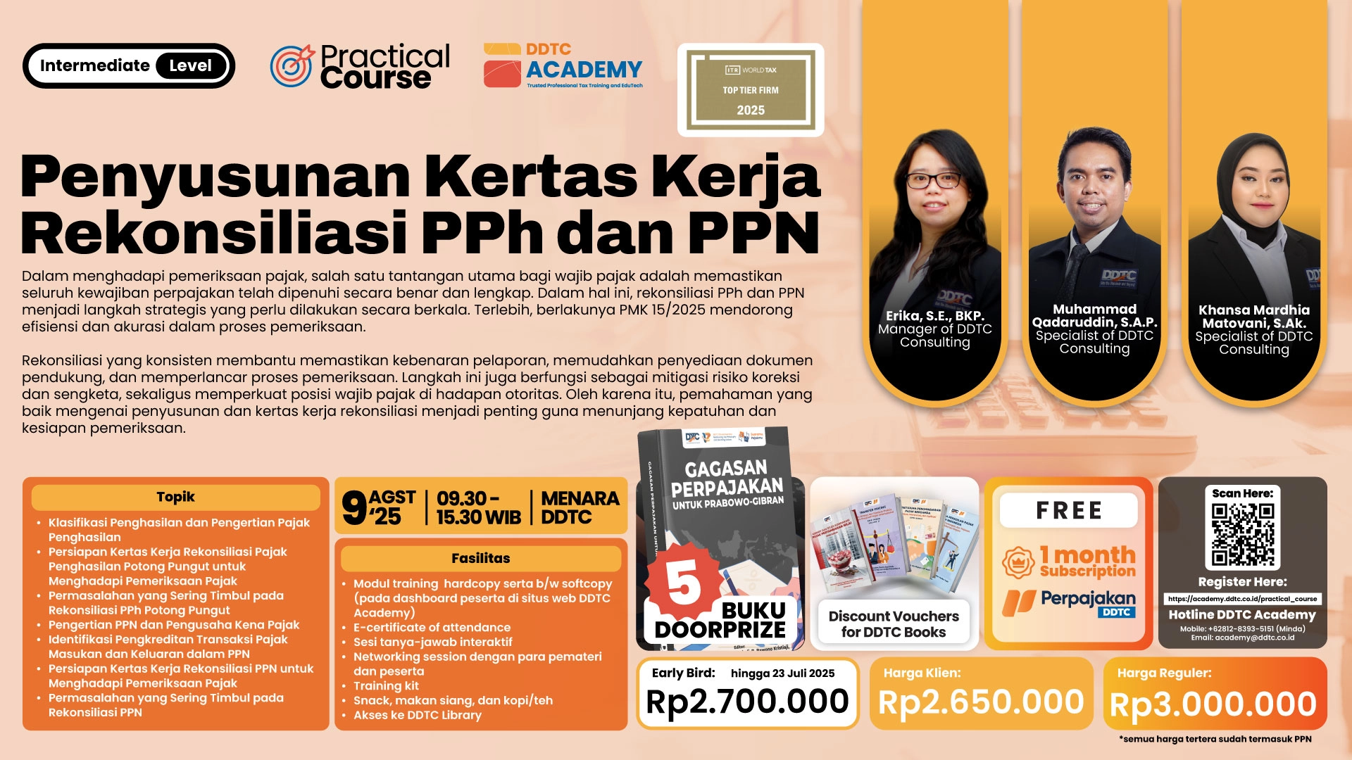 Practical Course - Penyusunan Kertas Kerja Rekonsiliasi PPh dan PPN ...